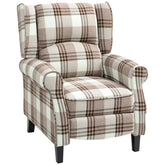 HOMCOM 160\'c2\'b0 Reclining Armchair, with Footrest - Brown