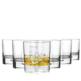 Krosno Bubble Based Whisky Tumblers - 330ml - Set of 6