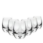 Krosno Bubble Based Barrel Whisky Tumblers - 420ml - Set of 6