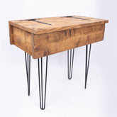 Hairpin Storage Chest - Wooden Blanket Box Trunk