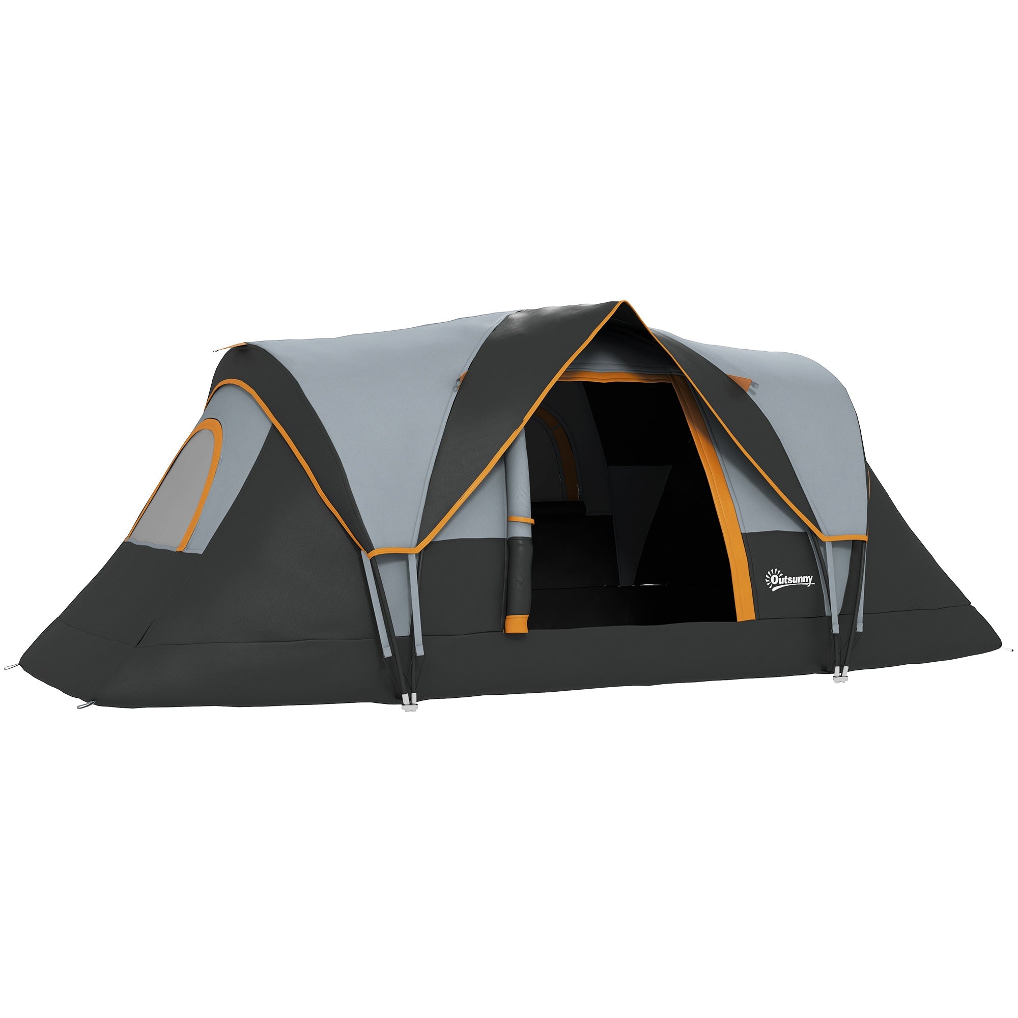 6 man tunnel tent Outsunny 5-6 Man Dome Camping Tent Hiking Shelter UV Protection 3000mm – Wish Interiors