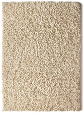 Maine Ivory Shaggy Pile Wool Rug