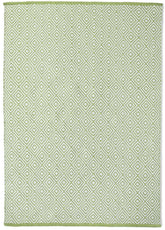 Diamond Green Hand-woven Rug