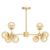 Abira Gold 8 Arm Pendant Light - Lighting