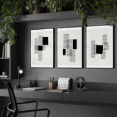 Abstract Artwork Prints | Set of 3 Abstract Wall art Prints