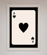 Ace Of Hearts Framed Poster