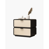 Adonis Bedside Table Black & Cream