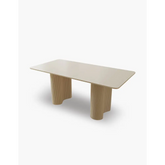 Aiden White Dining Table, Sintered Stone| DC Concept