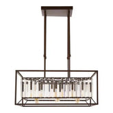 Akiko 6 Bulb Dark Bronze Ceiling Light - Lighting