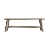 Alberta Wood Large Bench - bench stool