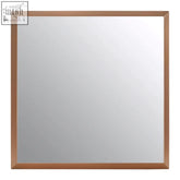 Alchemist small square gold finish wall mirror with sleek rose gold metal frame perfect finish wall mirror