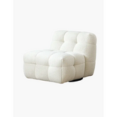 Aletheia Accent Armchair Lounge Chair White Boucle