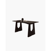 Allison Dining Table Black Solid Wood