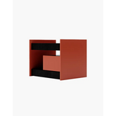 Ambrose Wooden Bedside Table Red