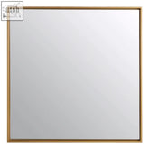 Ando large square gold finish wall mirror with a sleek gold frame perfect for stylish home decor