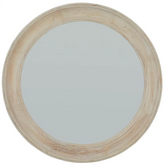 Antique White Washed Mirror - 90 cm Diameter - Mirrors
