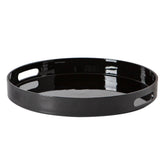 Argon Tableware Round Serving Tray -33cm - Black