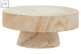 Arlo small wooden riser light-colored wooden riser with smooth natural finish and visible wood grain