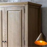 Artisan 2 Door Wardrobe - Lime Wash Oak - Wardrobe