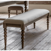 Artisan Dining Bench - Lime Wash Oak - bench stool