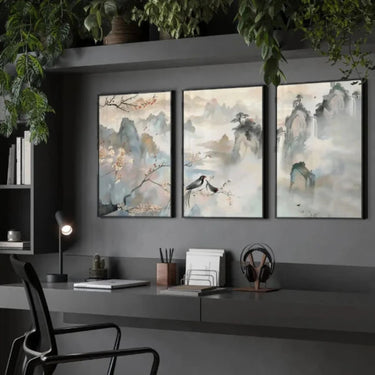 Artwork For Office | Set of 3 wall art prints - Wall art Prints