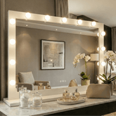 Audrey Hollywood Mirror White 100x80cm