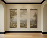 Vintage River Scene Tapestry