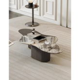 Baines Coffee Table Set Marble