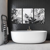 Bathroom Wall Prints | Set of 3 Botanical Wall art Prints