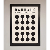 Bauhaus Black 1919 Framed Wall Art - A3 (29.7 x 42 cm) / Black - Framed Print