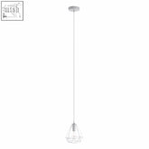 Beli white metal wire pendant light with a geometric cage design wire pendant light for modern decor