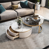 Bell Nesting Coffee Table, Glass