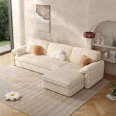 Bhatnagar Three Seater Corner Sofa Bed With Storage