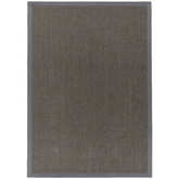 Bordered Dark Grey Non-Slip Sisal Rug - 120X170 cm - Rugs