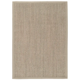 Bordered Light Beige Non-Slip Sisal Rug - 120X170 cm - Rugs
