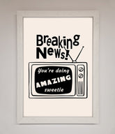 Breaking News Framed Poster