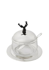 Bridgerton Deer Silver Jar and Spoon