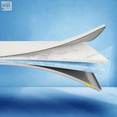 White orthopedic hard mattress topper with textured memory foam surface and silver edge trim for back pain relief