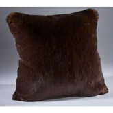 Brown Bear Fur Faux Fur Cushion - Cushion