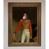 Bubble Gum Admiral Framed Wall Art - A3 (29.7 x 42 cm) / Ornate Gold - Framed Print