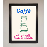 Caffe Art Framed Print - A3 (29.7 x 42 cm) / Black - Framed Print