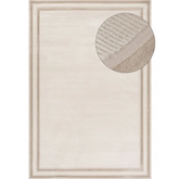 Carmel Cream-Beige Bordered Rug | 6060 - 80X150 cm - Rugs