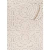 Carmel Cream-Beige Geometric Rug | 6070 - 80X150 cm - Rugs