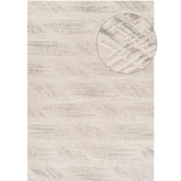 Carmel Cream-Grey Abstract Rug | 6030 - 80X150 cm - Rugs