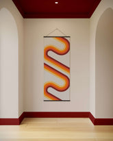 Vintage Retro Lines Tapestry