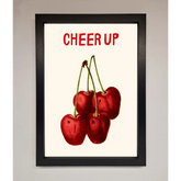 Cheer Up Cherries Framed Wall Art - A3 (29.7 x 42 cm) / Black - Framed Print