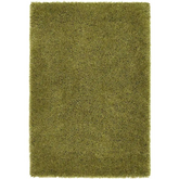 Chicago Olive Green Shaggy Rug - 90X150 cm - Rugs
