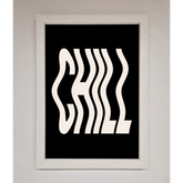 Chill Black Framed Wall Art - A3 (29.7 x 42 cm) / White - Framed Print
