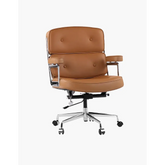 Classic EM Designer Lobby Executive Office Chair - Tan Brown Leather| DC Concept