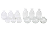 NADIEL CLEAR Bubbles Budvase SET